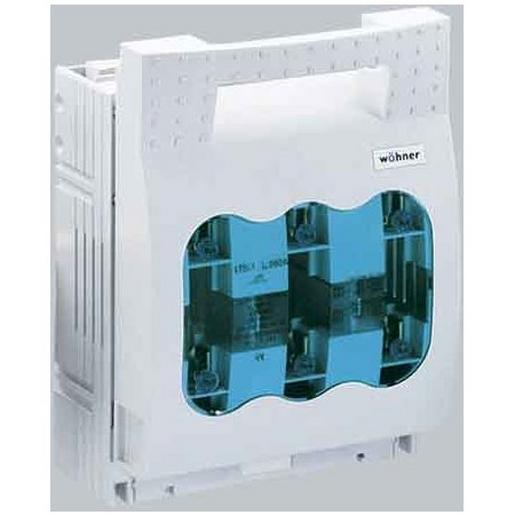 1St. Wöhner 33200 NH-Sicherungs-Lasttrennschalter Gr. 00, 160 A, Aufbau Schraube M8