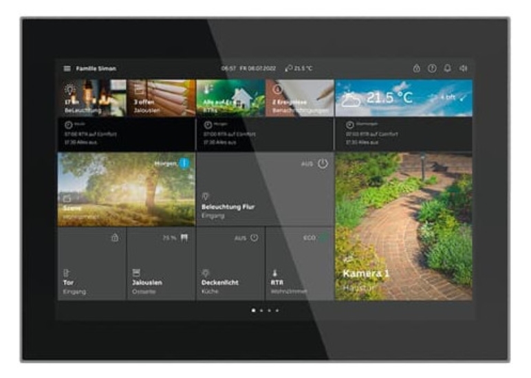 1St. Busch-Jaeger SmartTouch 10 Schwarz ST/U10.1.11-825 / Stahl