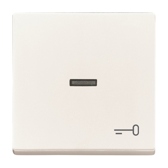 1St. Busch-Jaeger 1789 TR-84 Wippe mit Aufdruck, mit kleiner transparenter Kalotte carat studioweiß