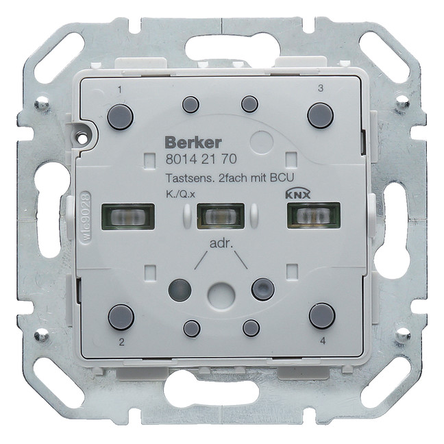 1St. Berker 80142170 Tastsensor-Modul 2fach mit integriertem Busankoppler KNX Q.x/K.x 1St. Berker 80142170 Tastsensor-Modul 2fach mit integriertem Busankoppler KNX Q.x/K.x
