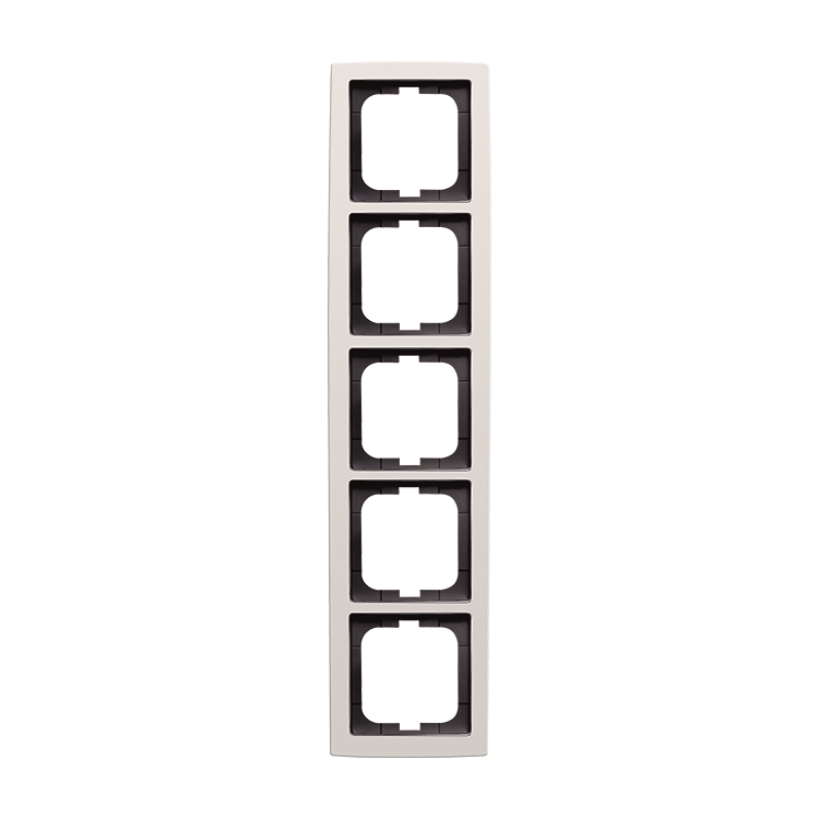 1St. Busch-Jaeger 1725-84 5-fach Rahmen solo studioweiß