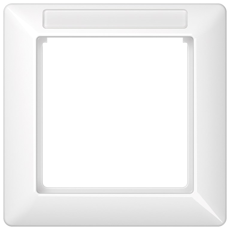 1St. Jung AS581BFINAWW Rahmen 1fach sprühnebeldichtes Fenster bruchsicher Beschriftungsfeldträger senkrechte Kombination