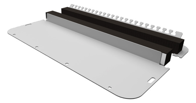 1St. RITTAL SZ 2567.450 Metall-Flanschplatte zweiteilig, für AX,