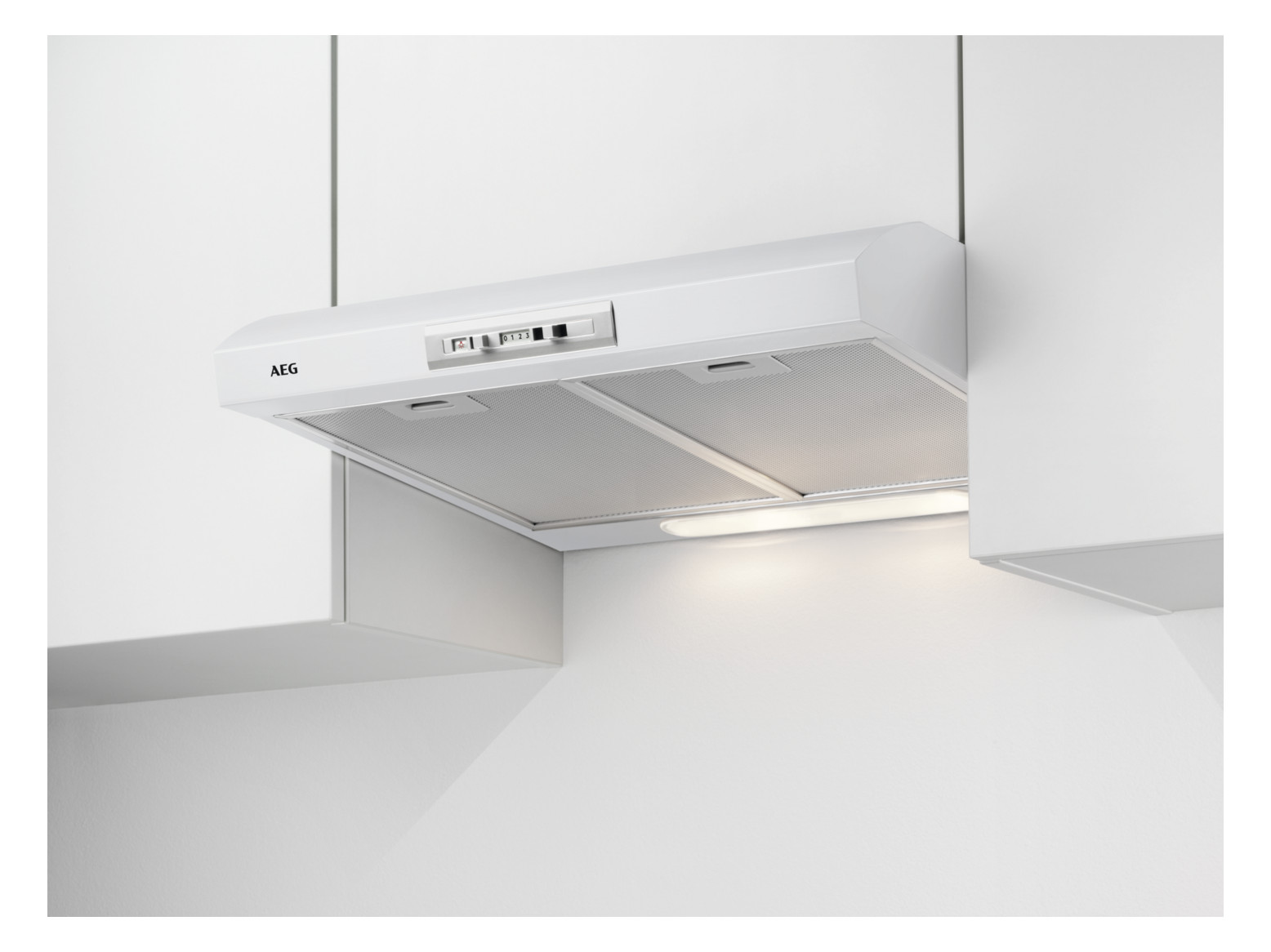 1St. AEG-HAUS DUB2610W Lower Easy Unterbau Dunstabzugshaube 60cm, max. 71m