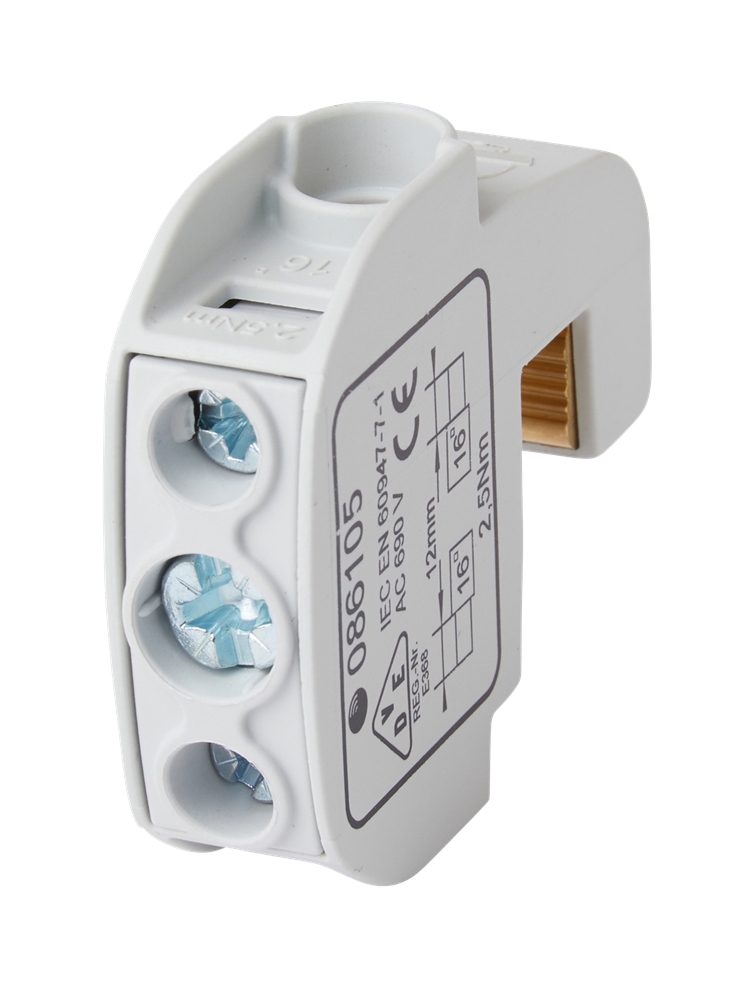 12St. F-Tronic SSAK16bl Sammelschienenabgreifklemme, 2x16mm², blau, SSAK16bl 7730105