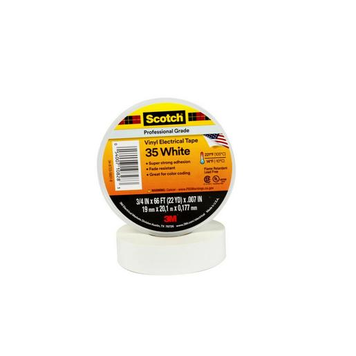 1St. 3M Scotch 35-19x20wh Vinyl Elektro-Isolierband