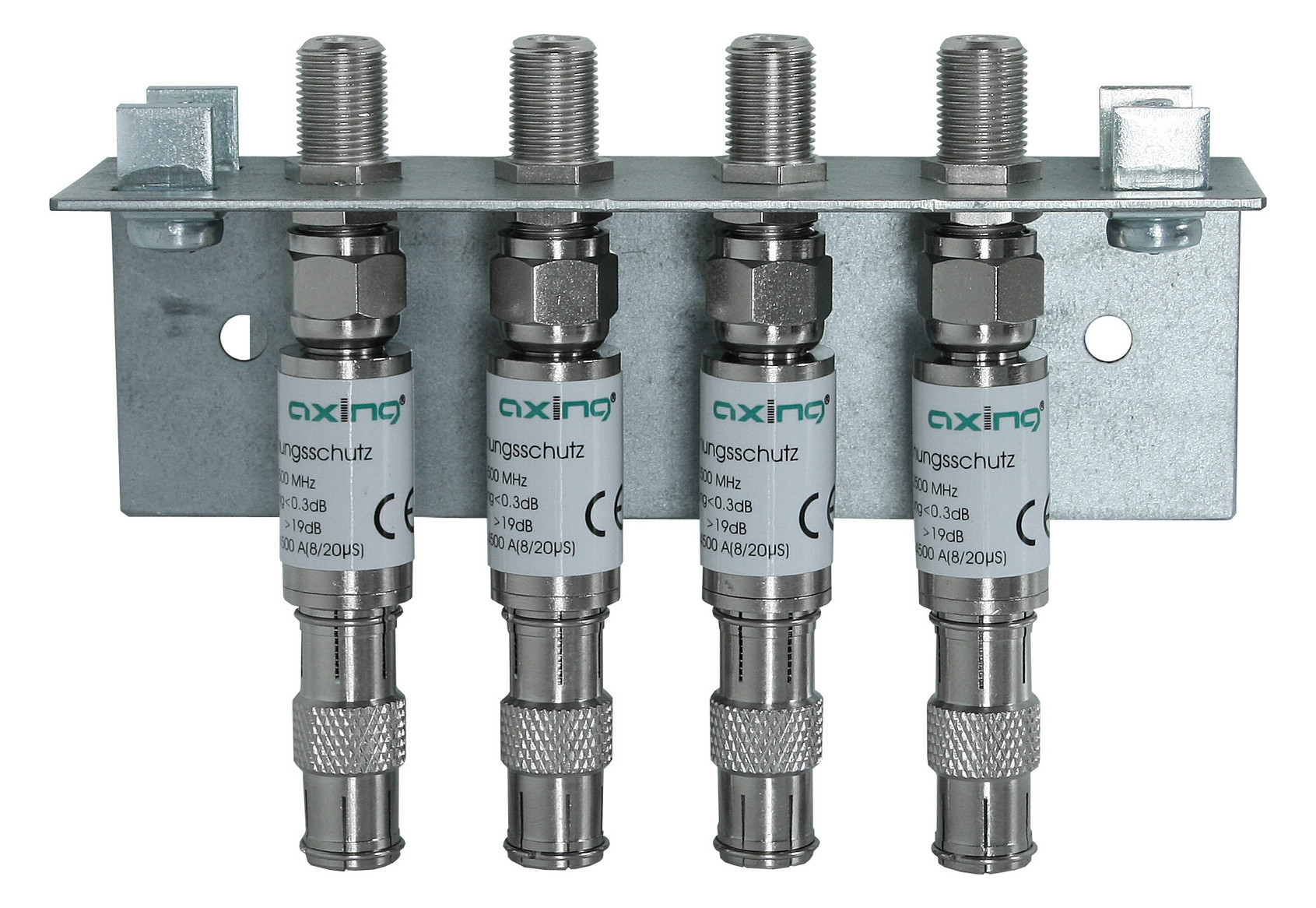 1St. AXING Erdungswinkel einreihig QEW 4-20 4-fach Schutz d. premium-line Multisch.