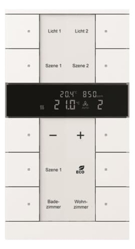 1St. Busch-Jaeger SBC/U10.0.11-84 Raumtemperaturregler mit CO2/Feuchte-Sensor und Bedienfunktion 10-fach, Busch-Tenton B