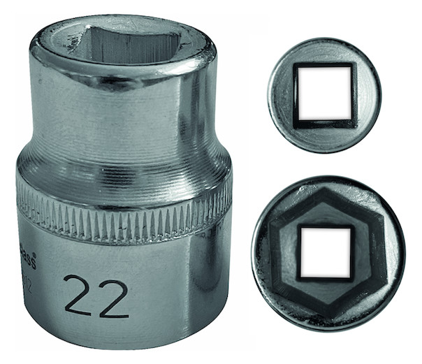 1St. Protec.class PSSL22 PSSL22 Steckschl.-Eins. 1/2Z, 6-kt 22mm