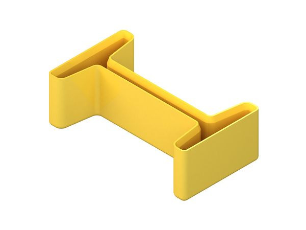 1St. Niedax 4013339912605 Schutzkappe, zur Abdeckung d. Profilenden für I 80/, HI 80/, STI, Kunststoff, Polyethyle