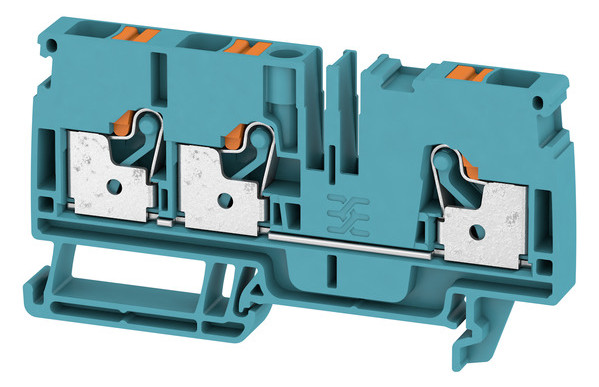 100St. Weidmüller A3C 6 BL Durchgangs-Reihenkl., PUSH IN