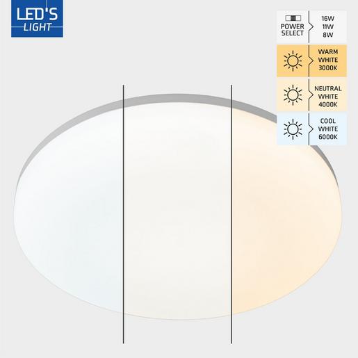 1St. NDL300LED16WMC346IP5 LED-Decken-/Anbauleuchte, IP54, 300mm,