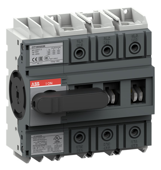1St. ABB Lasttrennschalter 3p 160A OT160G03K m.schwarzem Knebelgriff