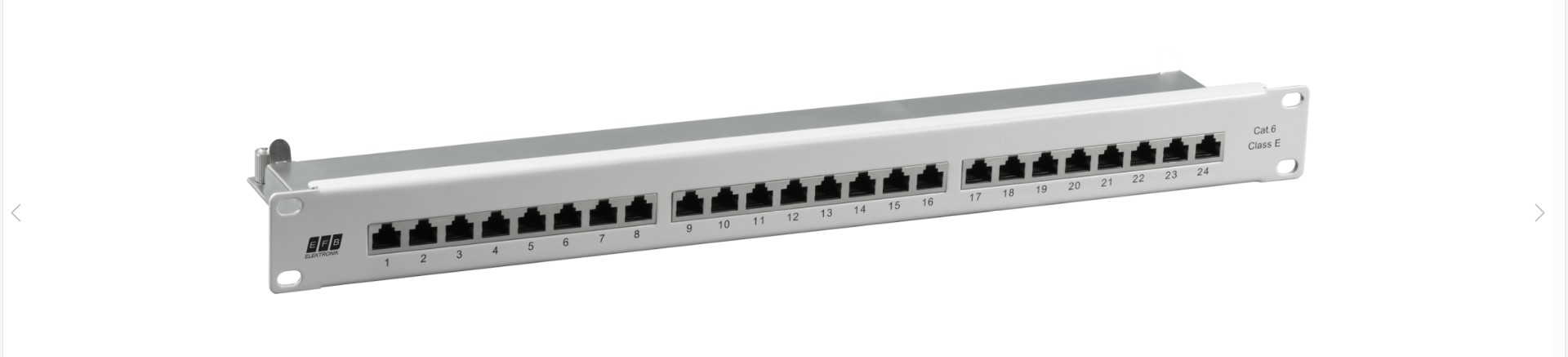 1St. EFB 37667.1M Patchpanel STP 24xRJ45 Cat.6, 19 1HE, R