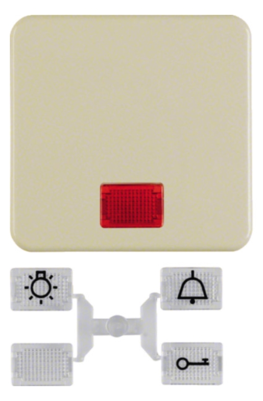 1St. Berker 1553 Wippe mit 5 beiliegenden Linsen wg Up IP44 weiß, glänzend