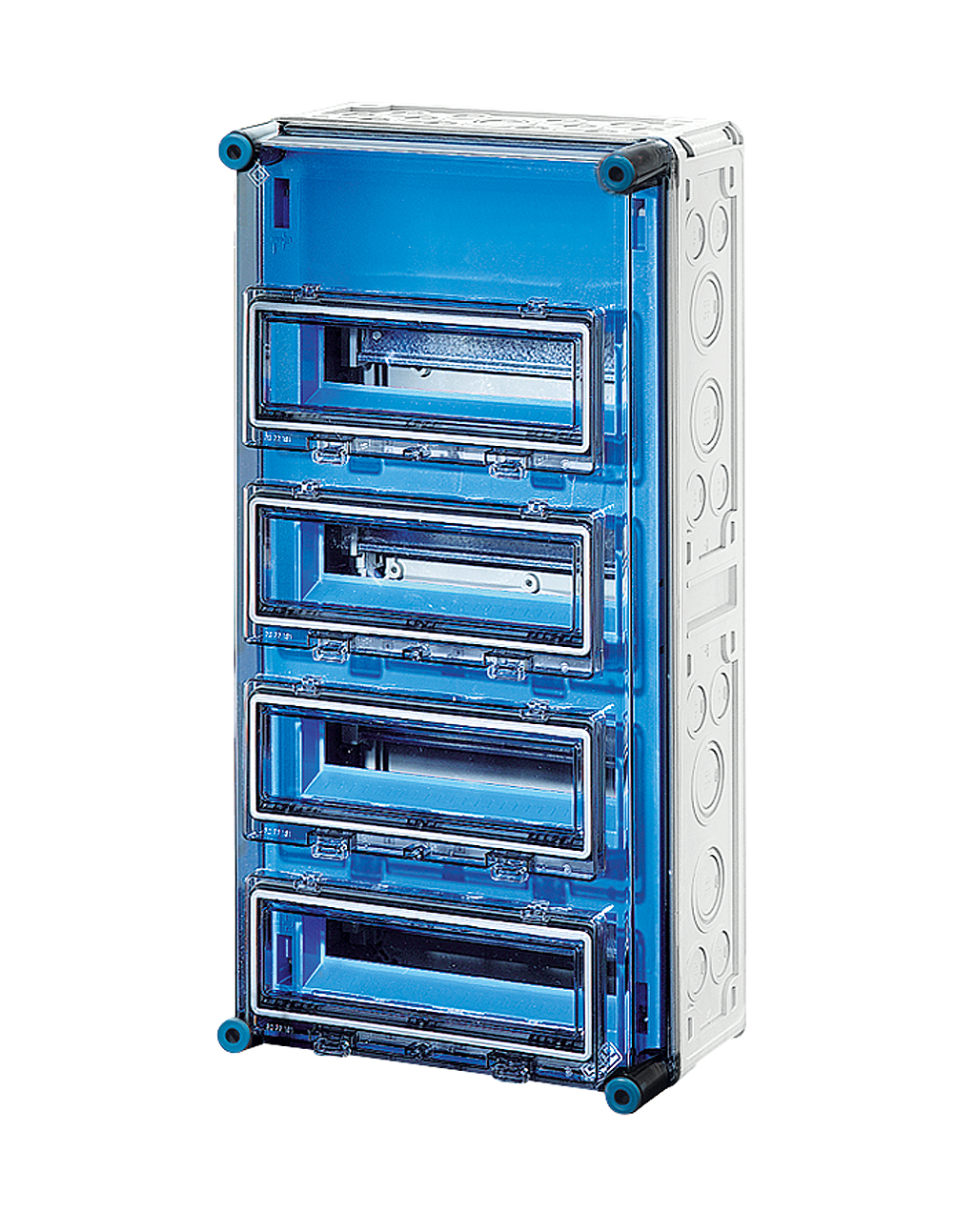 1St. Hensel Mi 1444 Mi-Automatengehäuse, 48 Teilungseinheiten, mit 4 Klappdeckeln 2000609 Mi1444