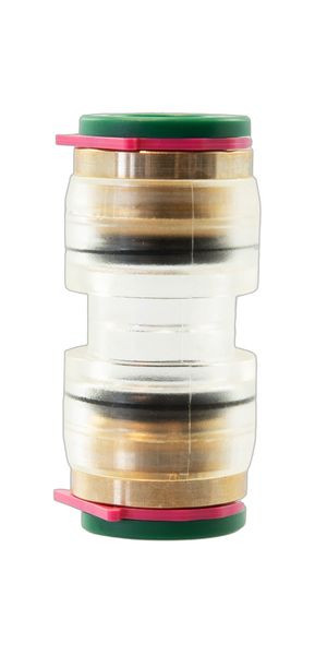 1St. HOMEWAY HW-HEXSV7TR Steckverbinder fuer Mikrorohr 7mm transp