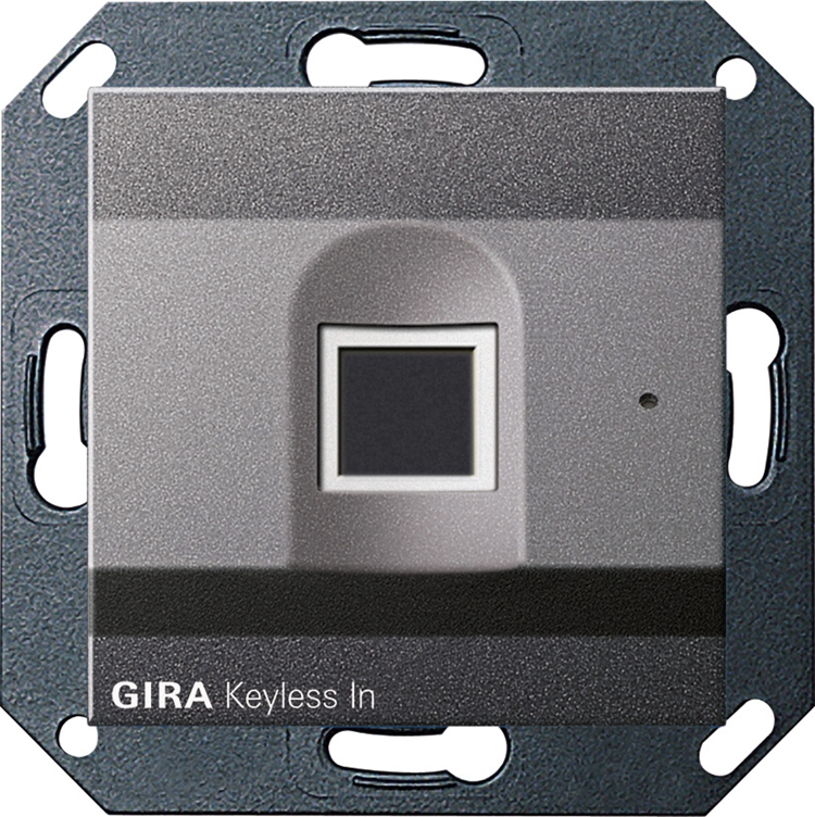 1St. Gira 261728 Gira Keyless In Fingerprint-Leseeinheit System 55 Anthrazit
