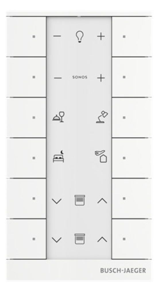 1St. Busch-Jaeger 12f.Bedienelement SB-F-12.0.11-84 weiß