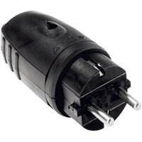 1St. Bachmann 913.171 Schukogummistecker schwarz ohne Knickschutz montierbar