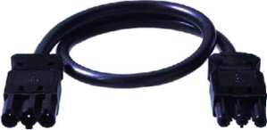 1m Bachmann 375.053 Verbindungskabel 3pol Flachstecker 1,0m