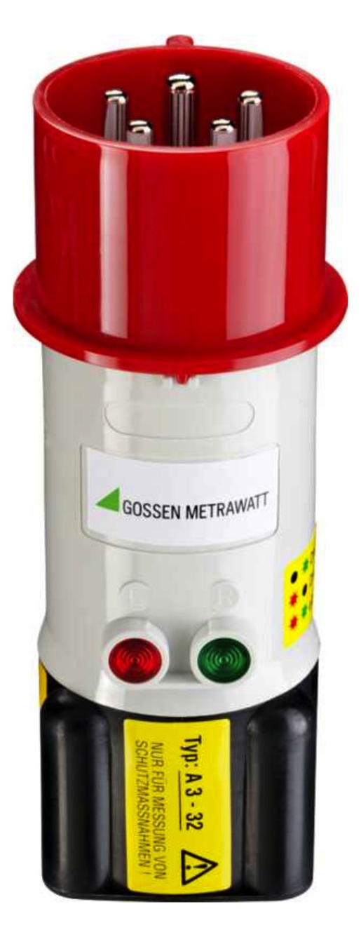 1St. GMC A3-32 Drehstrom-Adapter für Prüfgeräte und CEE