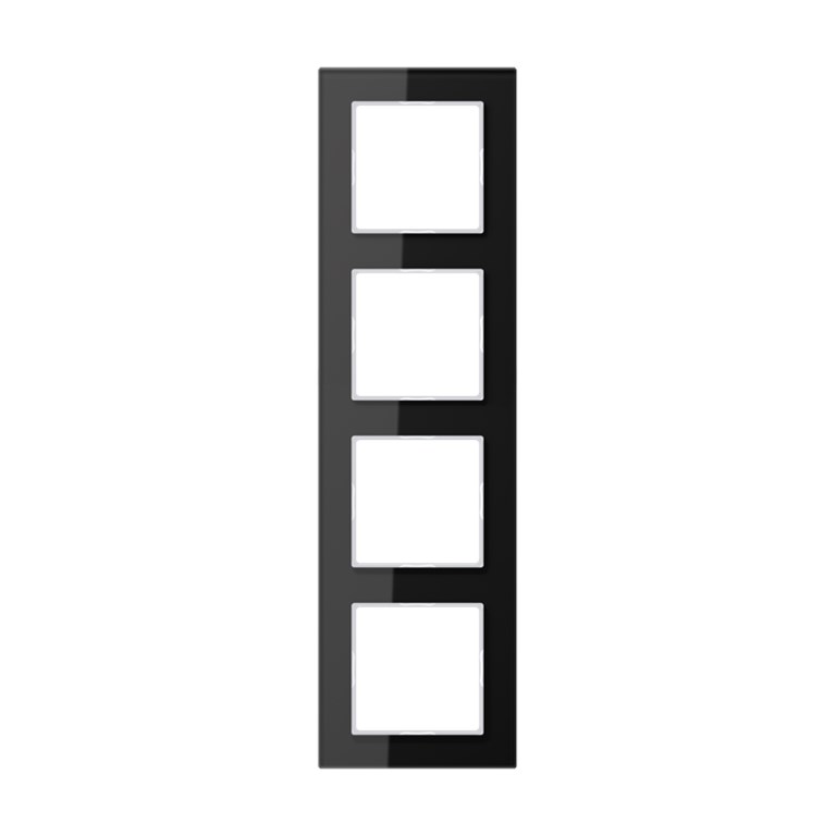 1St. Jung AC 584 GL SW Glasrahmen 4fach 84 x 297 mm AC584GLSW...
