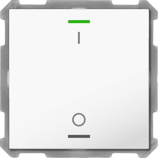 1St. MDT Taster Light 1-fach BE-TAL6301.B1 mit Busankoppler studioweiß glänzend 1St. MDT Taster Light 1-fach BE-TAL63T1.B1 RGBW Temperatursensor studioweiß glänz.