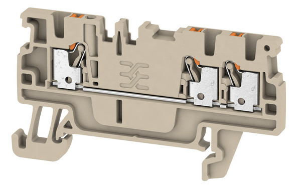 100St. Weidmüller A3C 1.5 Durchgangs-Reihenklemme, PUSH IN, 1.5 mm