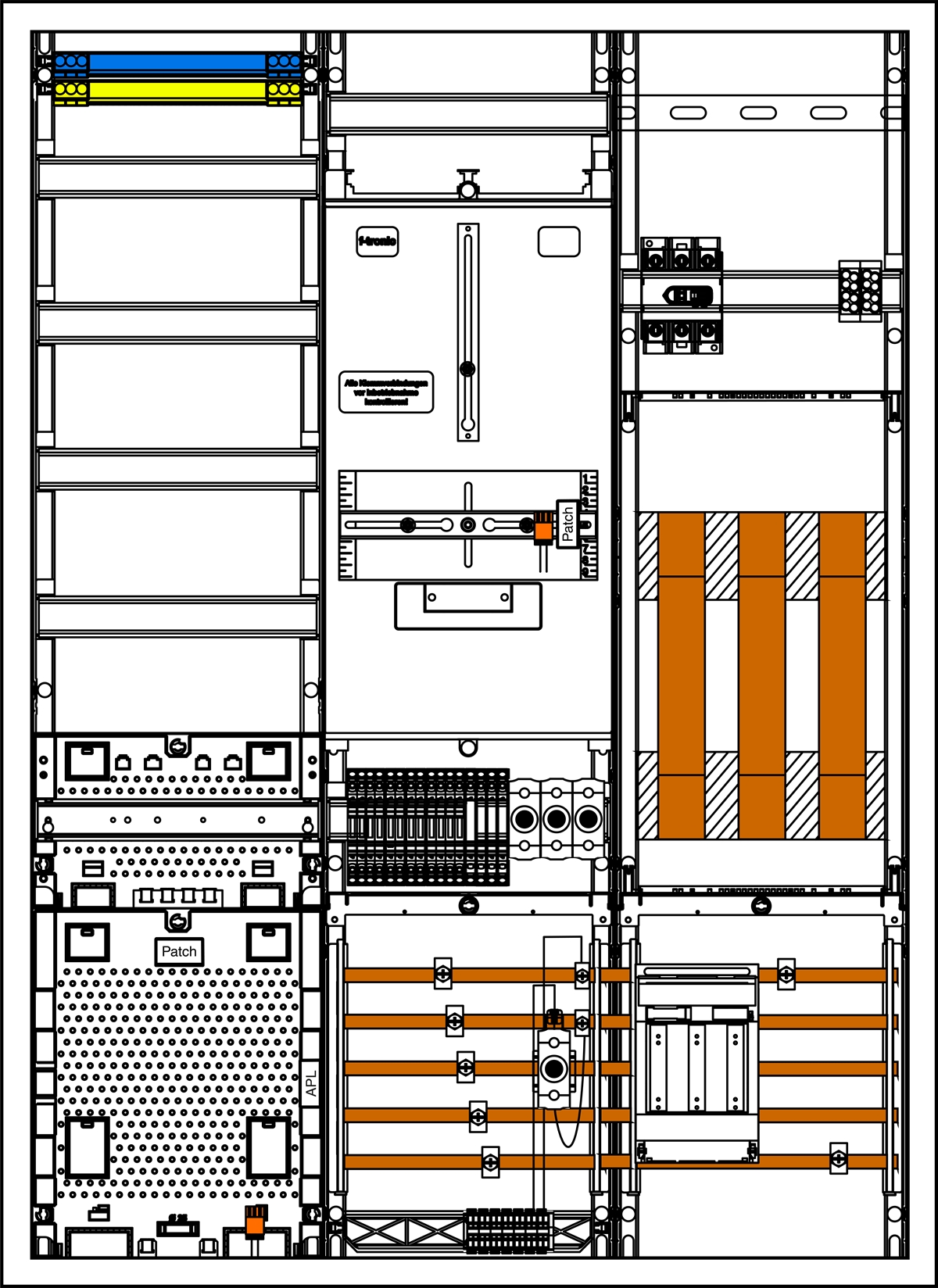 1St. F-Tronic 3HZ731APZRFZW100BER Wandlerschrank 3.HZ 100A, 3HZ731APZRFZW100BER,NH-Trenner, Wandlertrennklemme SN Berlin 7198053