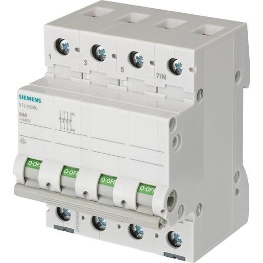 1St. Siemens 5TL1663-0 Ein-Aus-Schalter 63A 3-polig+N 1St. Siemens 5TL1663-0 Ein-Aus-Schalter 63A 3-polig+N