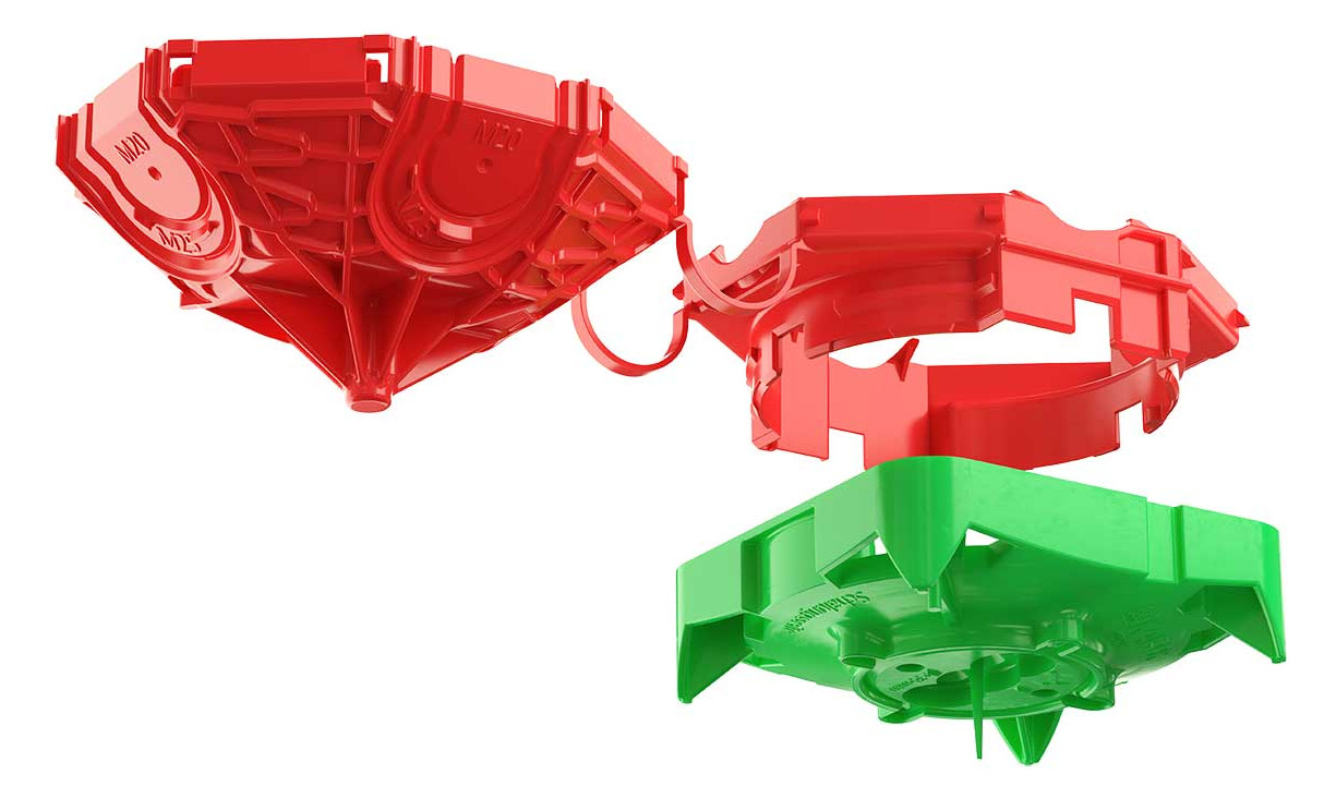 1St. Kaiser 1249-12 Betonbau, B1 Deckendose 45 2-teilig,