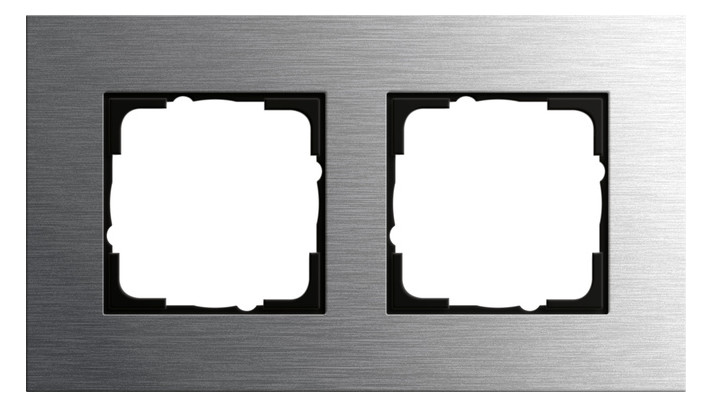 1St. Gira 0212219 Rahmen 2fach Esprit Edelstahl