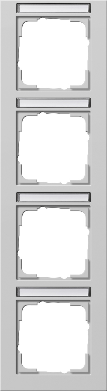 1St. Gira 111437 Abdeckrahmen 4f senkr. BSF Gira E2 Grau m