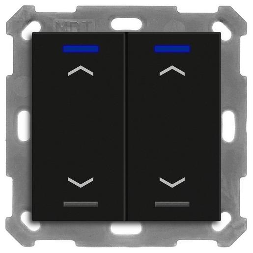 1St. MDT BE-TAL55T206.A1 KNX Taster Light 55 2-fach, RGBW, Temper