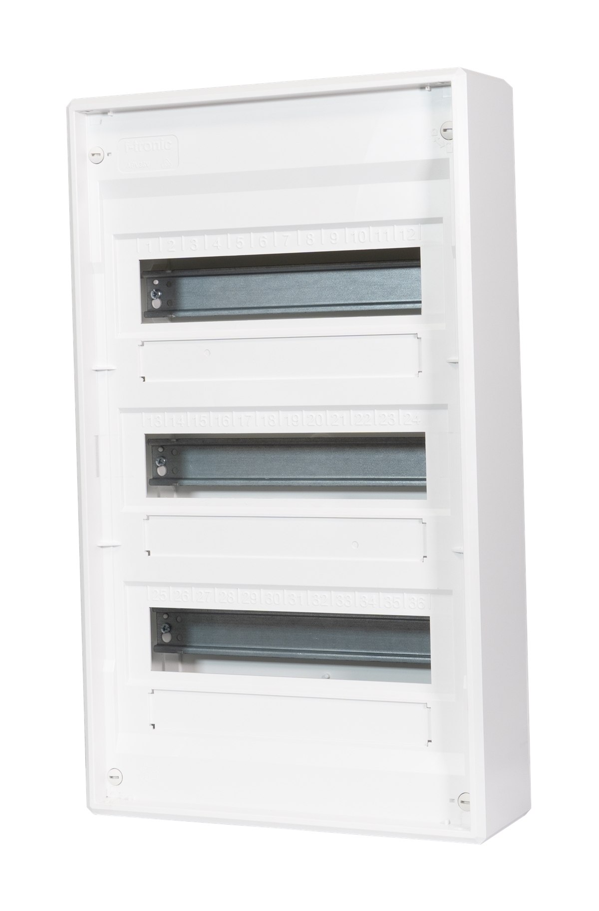 1St. F-Tronic VISION36+6 AP Kleinvert. VISION 3r., VISION36+6, mit Steckklemme 7220211