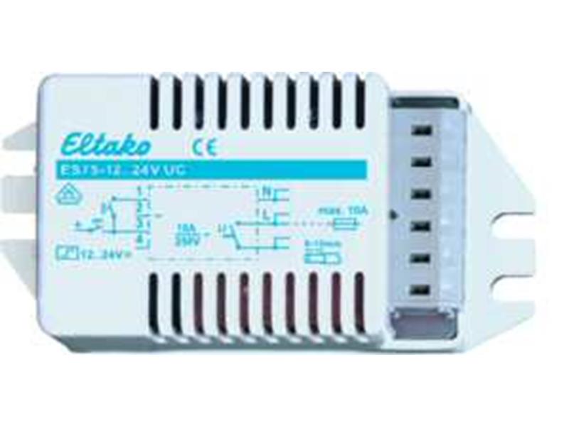 1St. Eltako ES75-12..24V UC Stromstoßschalter für Leuchteneinbau 12..24V UC, 1 Schließer nicht pot.frei 10A/250VAC 60100