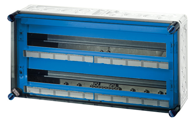 1St. Hensel Mi 1455 Mi-Automatengehäuse, 56 Teilungseinh., ohne PE- und N-Klemmen 20001038 Mi1455