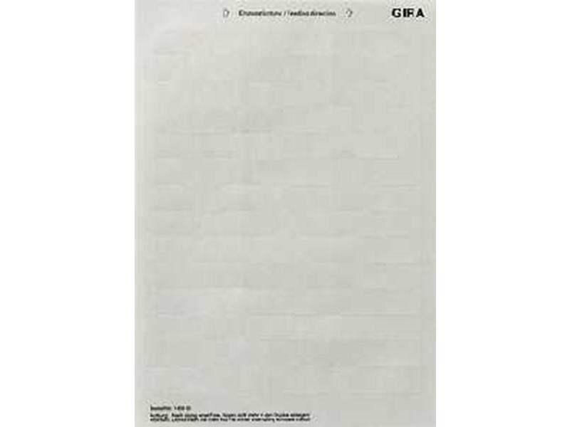 1St. Gira 145900 Beschriftungsbögen 62 x 18 mm Zubehör