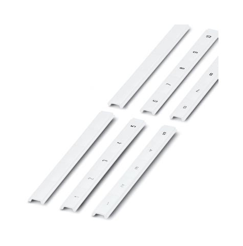 10St. Phoenix ZBF10,LGS:Zahlen 1-10 Zackband 10-teilig längs bedruckt mit den fortlaufenden Zahlen: 1  10 wei