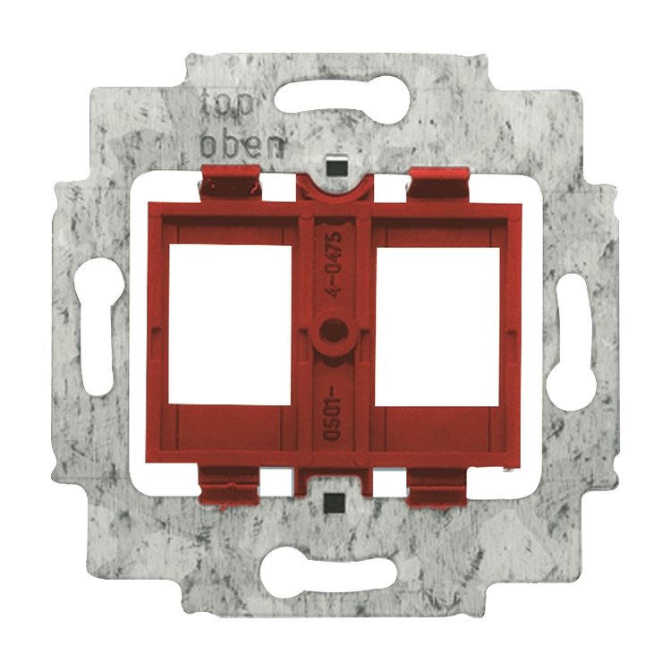 1St. Busch-Jaeger 1812 Tragring, mit rotem Sockel