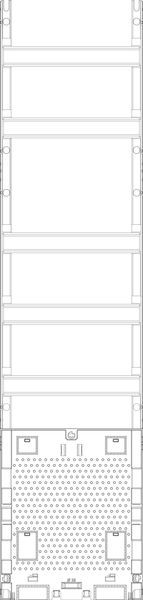 1St. F-Tronic VG7APZO Verteilerfeld VG7APZO,H=1050mm, 1-feldrig, 5-reihig,OA geschl., APZ-Platz ohne APL-Set 7141621