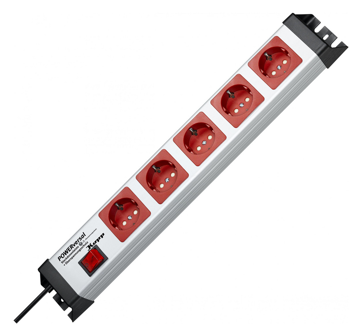 1St. Kopp Powerversal 5-fach IP20 227720019 2-pol.bel.482,6x71x58,3 16A 250V sil-sw