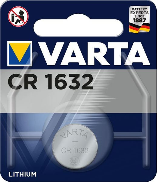 1St. Varta Electronic Lithium CR 1632 3V 135mA 06632101401 *Blister a 1 Stück*
