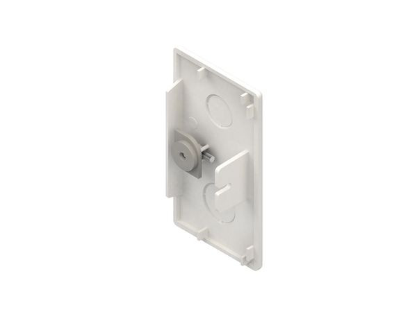 1St. Kleinhuis Endstück 60x107mm EG60110.3 ASA RAL9010 reinweiß