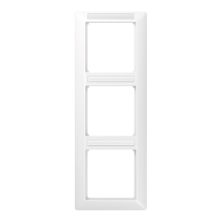 1St. Jung AS583BFINAWW Rahmen 3fach sprühnebeldichtes Fenster bruchsicher Beschriftungsfeldträger senkrechte Kombination