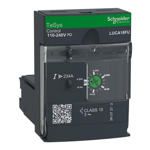 1St. Schneider Electric LUCA18FU Standard-Steuereinheit LUCA, Klasse 10, 4,5-18A, 110-220V DC/AC