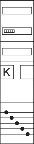 1St. Hager ZH3ET27 KF, univ.Z, 1ZP, BKE-I, H=1050mm, 1-feldig