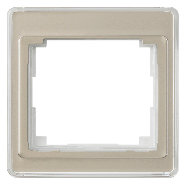 1St. Jung SL581GB Rahmen 1fach aus transparentem Acrylglas farbig hinterlegt SL 581 GB