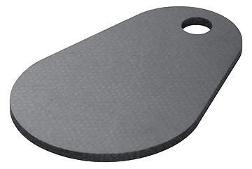 1St. Indexa 9000TAG2, SYSTEM 9000 Transponder-Chip, Epoxy-RFID-Tag im Schlüsselanhänger-Format, schwarz
